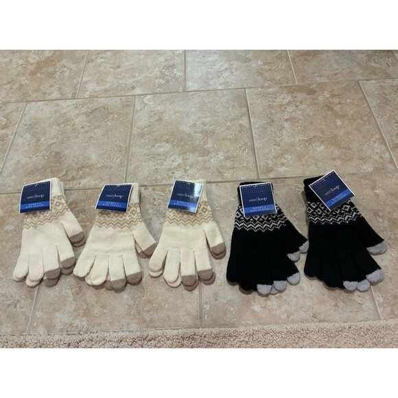 WEST LOOP WOMENS WINTER KNIT GLOVES LOT 5 PAIR NEW - Picture 1 of 3